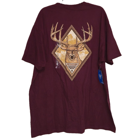 Columbia PHG T-Shirt Lot Of 2 Mens XXL Hunting Dog Ducks Deer Short Sleeves - Picture 3 of 7